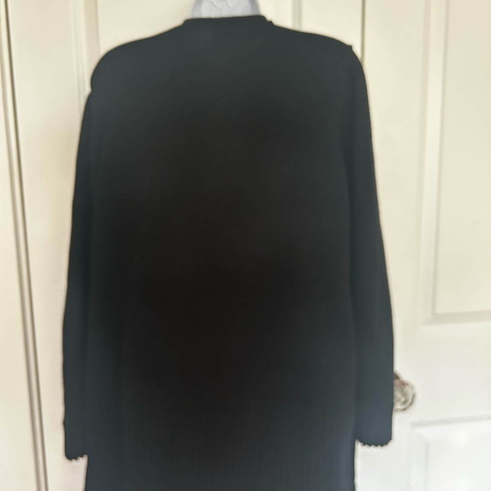 CAbi Black Open Front ATC Offhand Cardigan Sweater - Picture 7 of 8